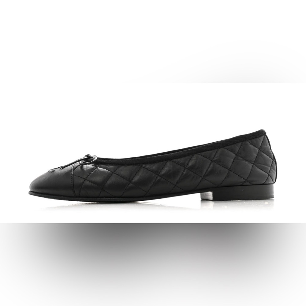 Chanel Quilted Ballet Flats Size 38 - Picture 2 of 14
